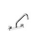 8" Dual Handle Brass Kitchen Faucet